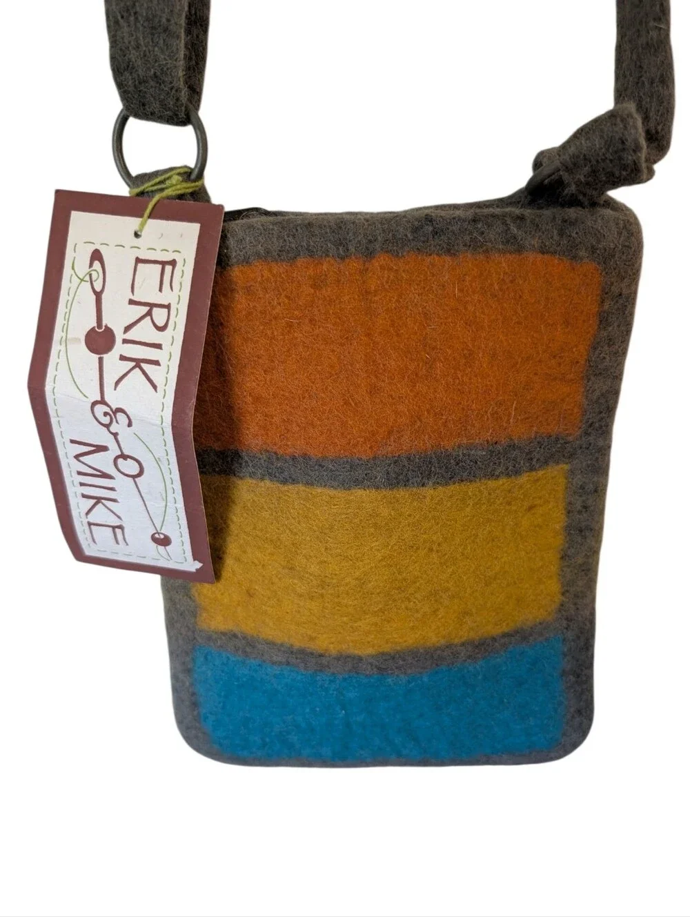 NEW...Erik & Mike Messenger Bag 100% Wool....